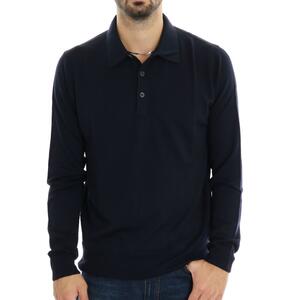 POLO IN MAGLIA BLU